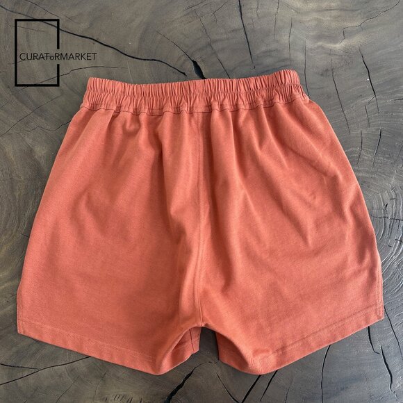 Rick Owens: EU46 Orange Slit Seam Pentagram Boxers Shorts FW22 Strobe - Picture 2 of 14